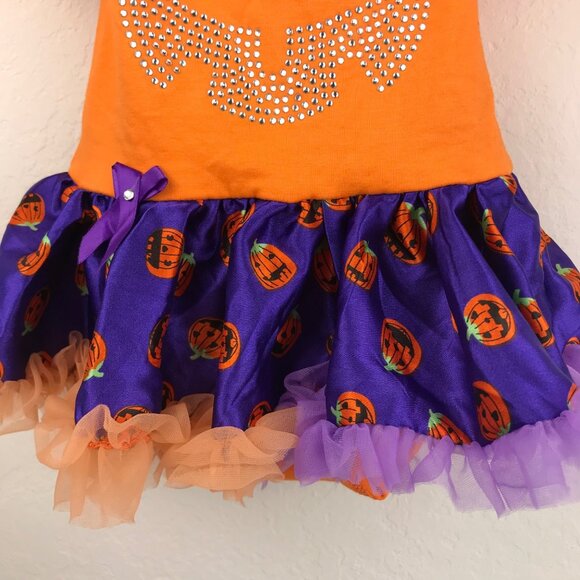 Baby Halloween Pumpkin One-Piece Costume Size Small 0-3 Months - Picture 4 of 7